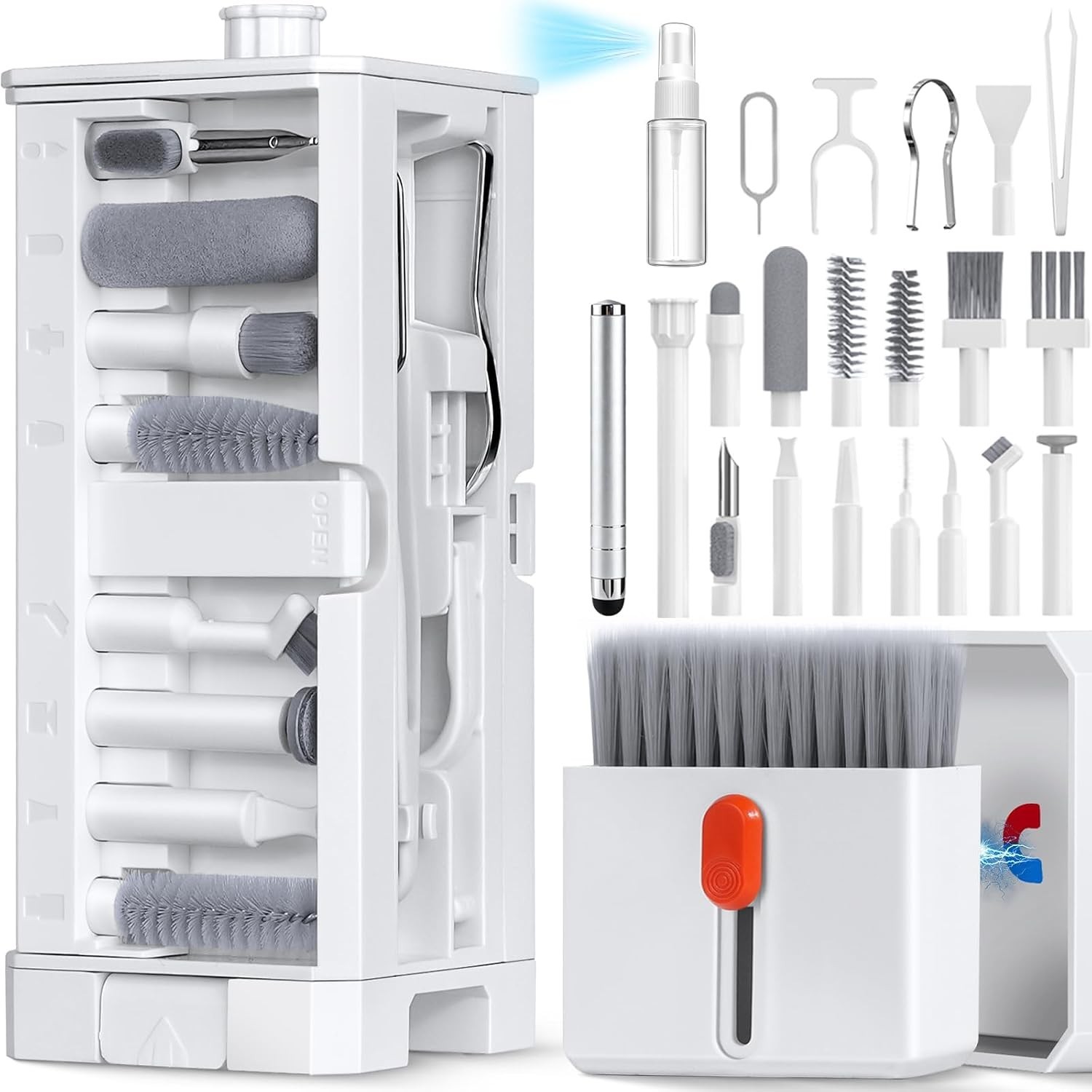 32-in-1 Cell Phone Cleaning Kit Charging Port Cleaner Stylus SIM Tool Set Plus 