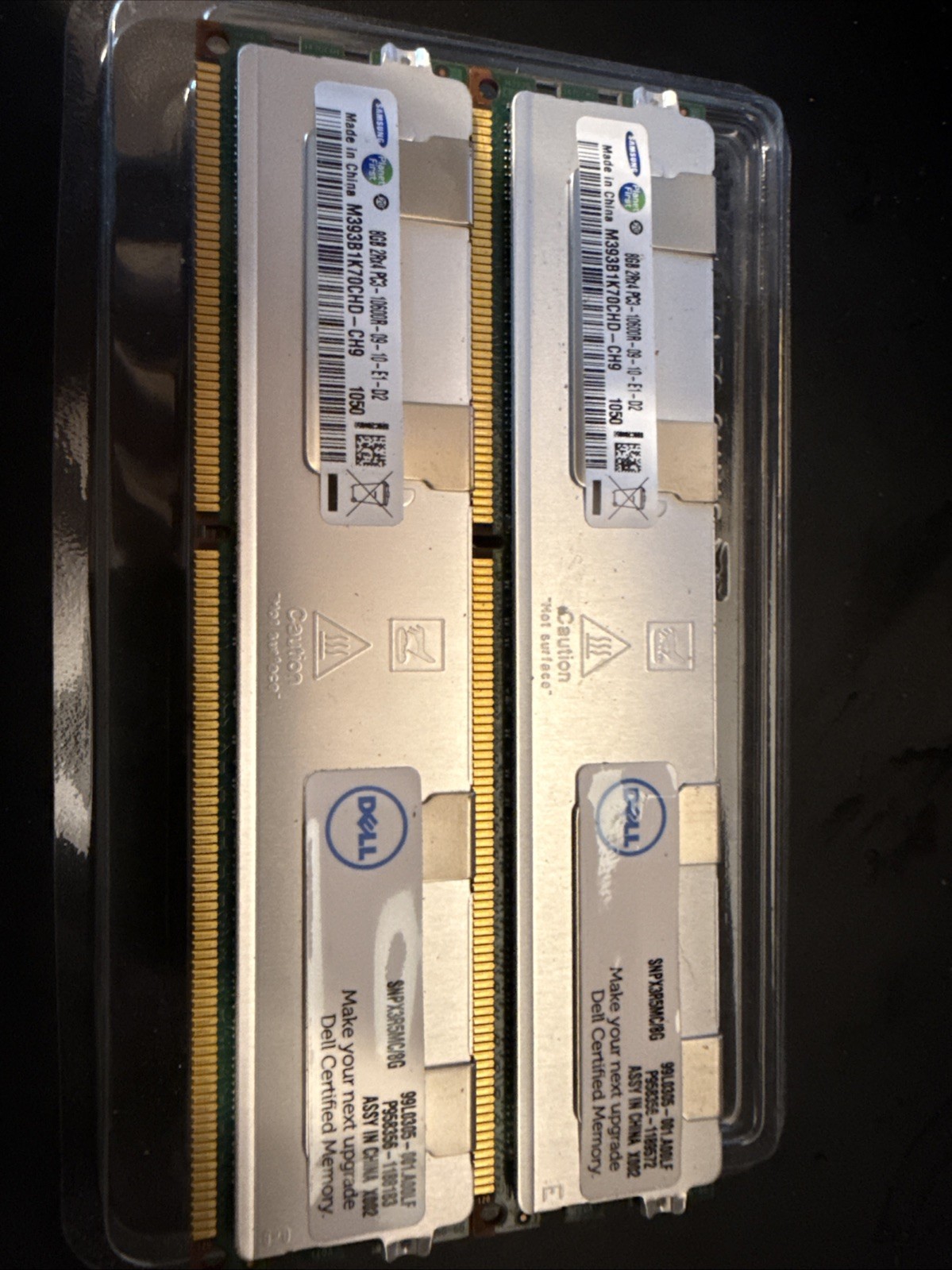 SAMSUNG 16GB 2x 8GB 2RX4 PC3-10600R M393B1K70CHD-CH9 ** FAST SHIP **