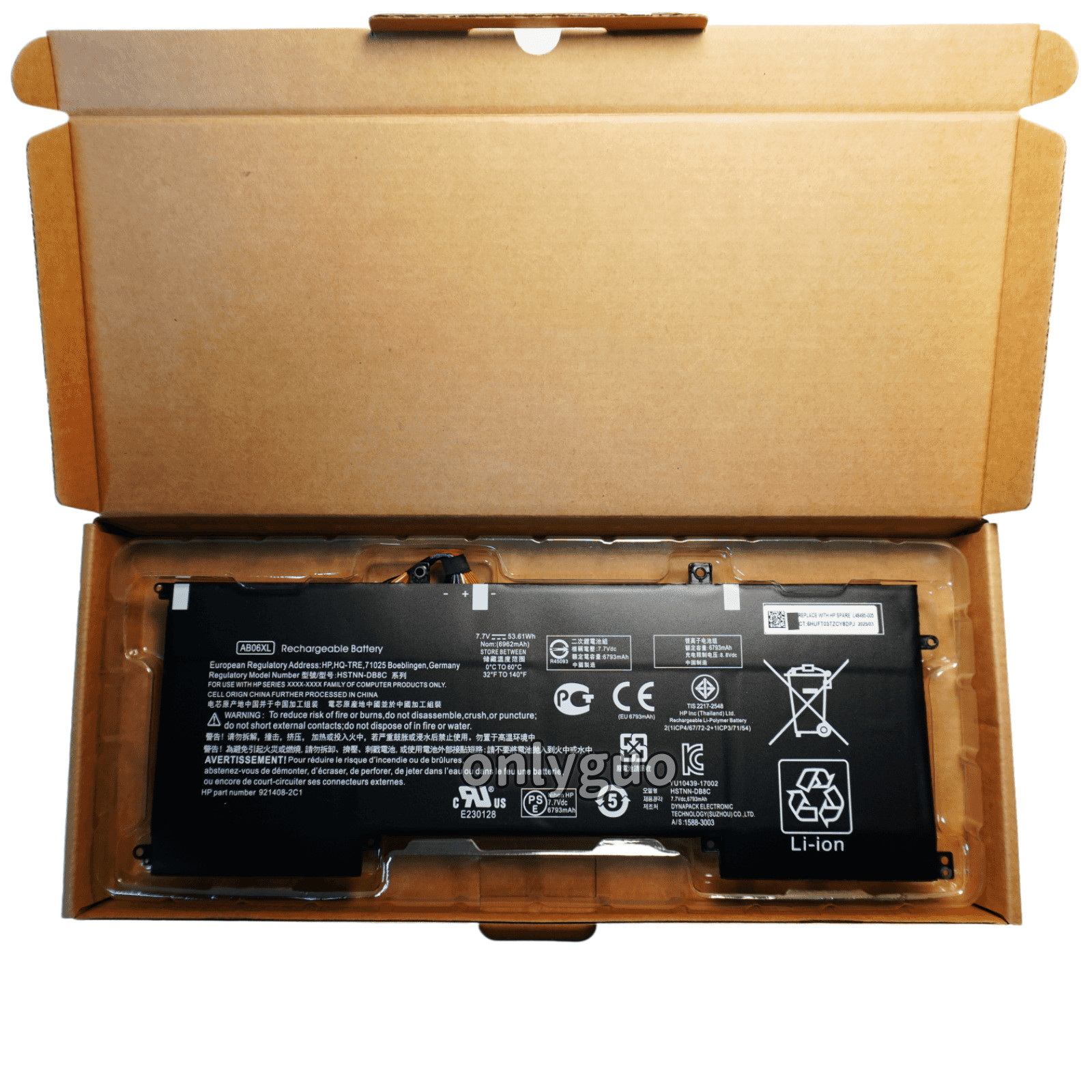 New 53.61Wh AB06XL Battery for HP Envy 13-AD000 HSTNN-DB8C 921408-2C1 921438-855