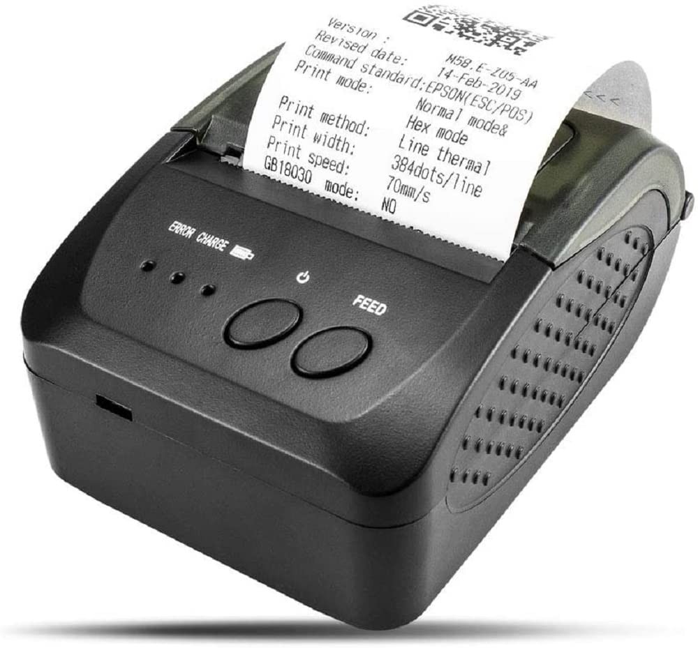 NETUM Bluetooth Receipt Printer, 58mm Mini Thermal POS Printer Portable Perso...