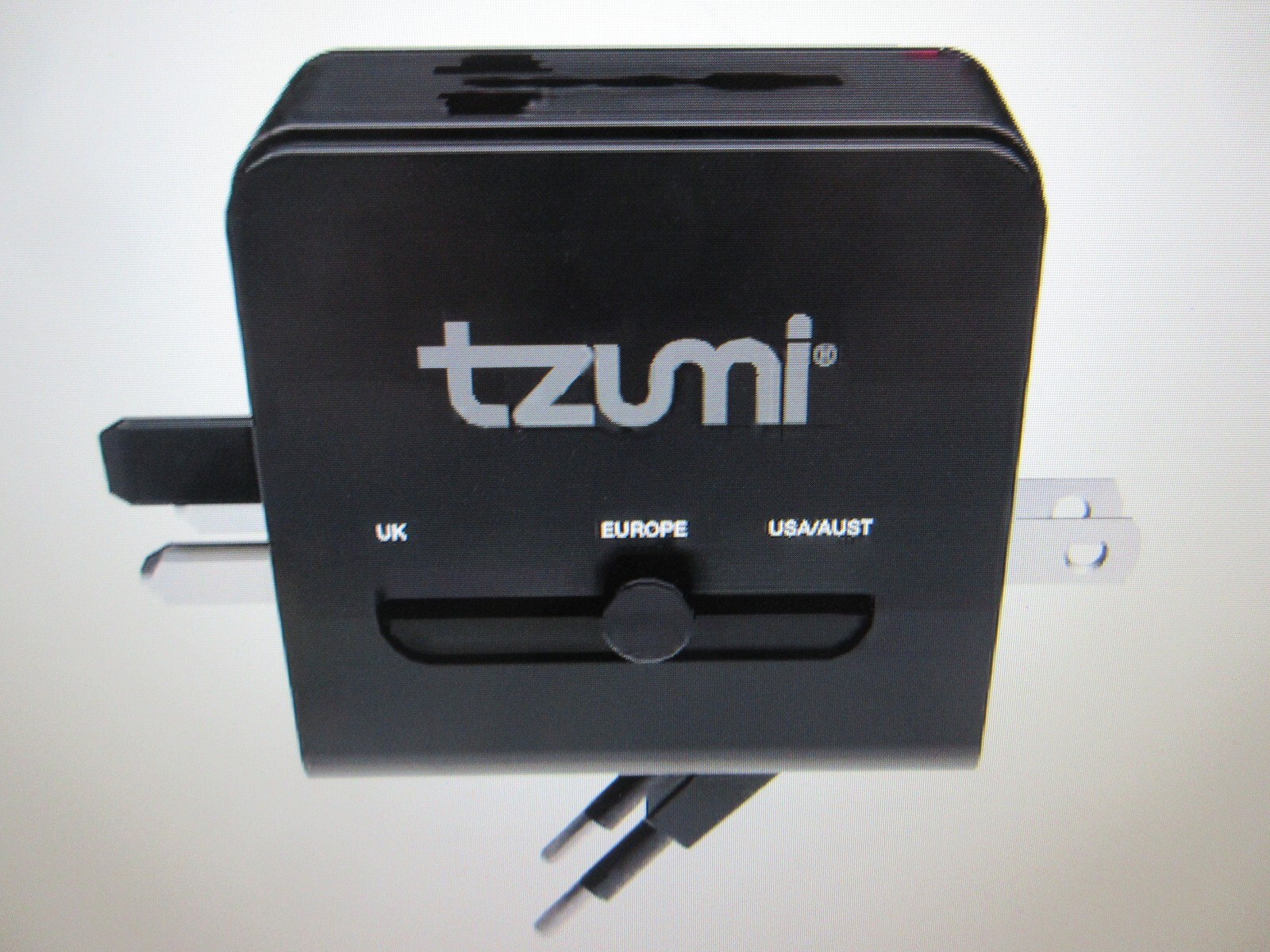 Tzumi Dual USB and USB-C Travel Adapter 2PK