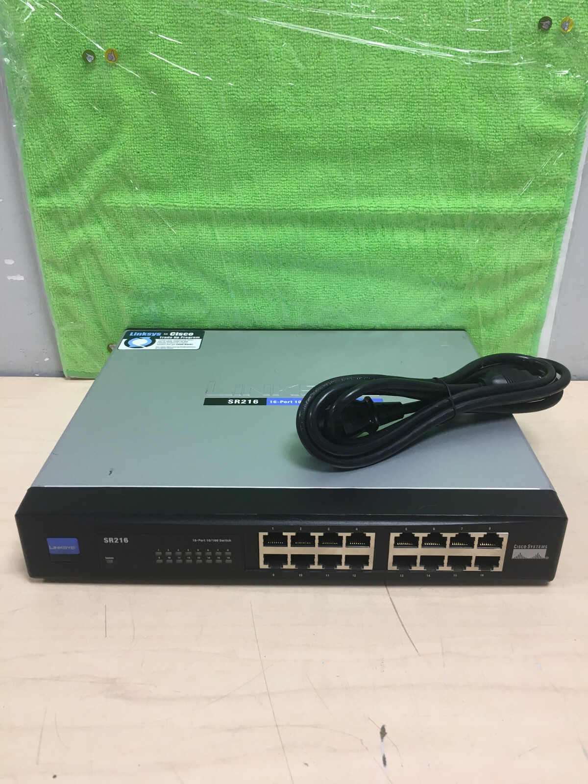 CISCO SYSTEMS LINKSYS SR216 16-PORT 10/100 ETHERNET SWITCH (RESET)