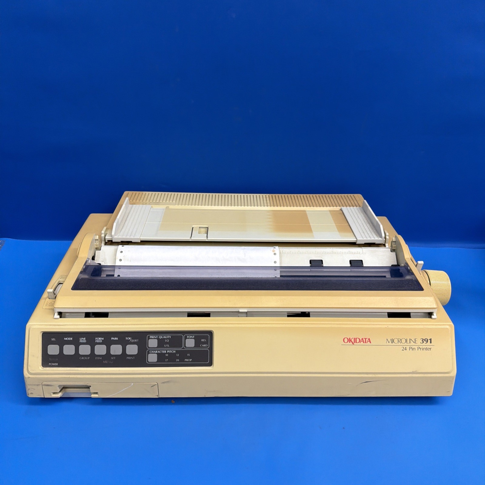 Okidata Microline 391 24-Pin Dot Matrix Printer Vintage AS-IS Parts/Repair