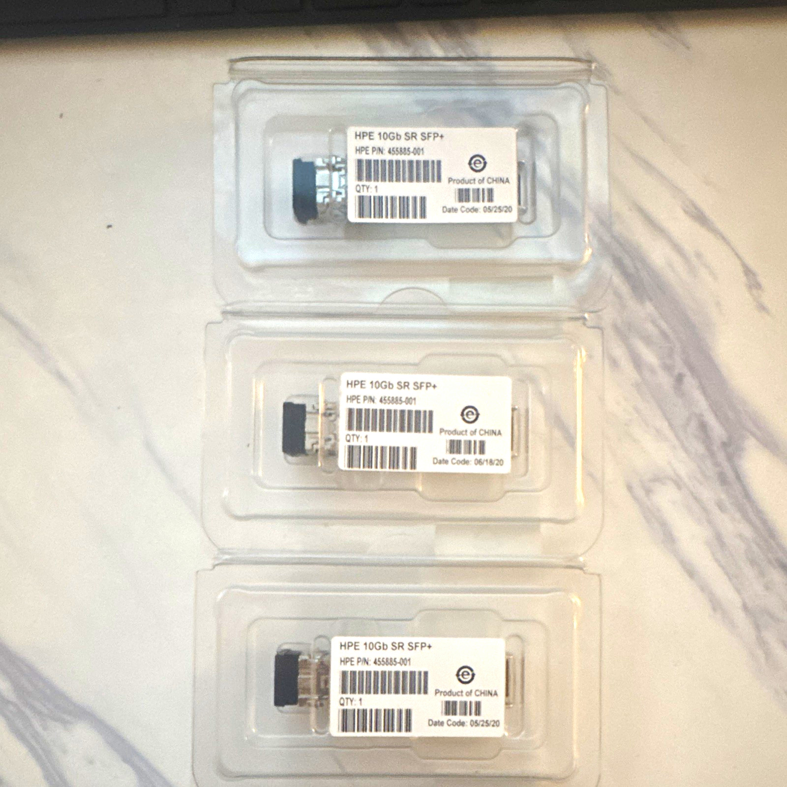 HPE 10Gb SR SFP+ Transceiver Module 455885-001 1-Port SFP+ Lot of 14