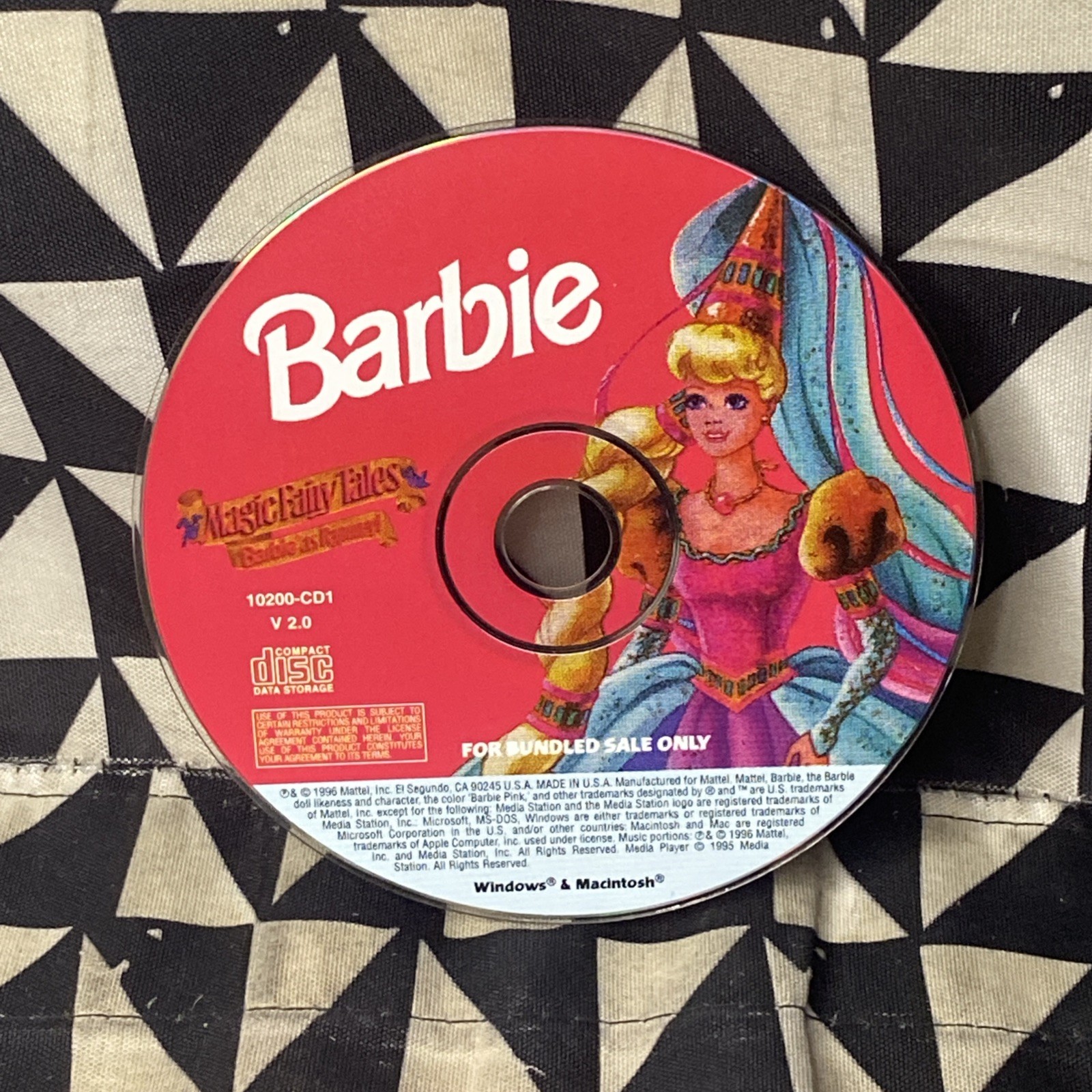 Barbie Magic Fairy Tales as Rapunzel PC Computer Game CD-ROM Windows & Mac