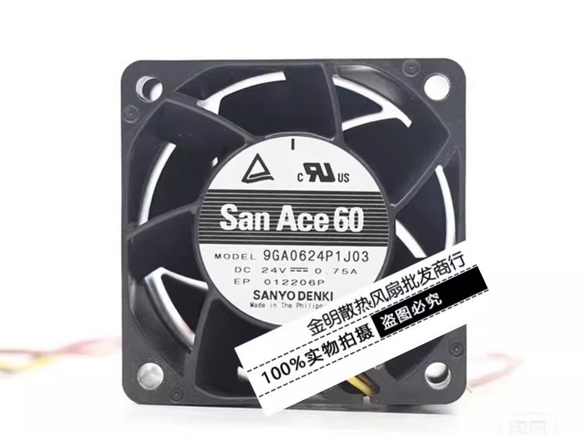 1PCS Sanyo 6038 9GA0624P1J03 24V 0.75A PWM-controlled cooling fan
