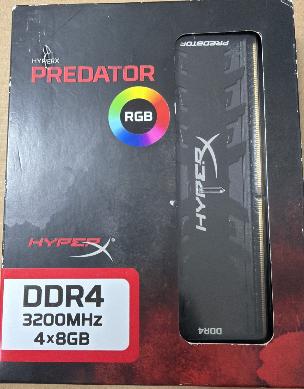 HYPERX PREDATOR  RGB DDR4 3200MHz 4x8GB 32GB