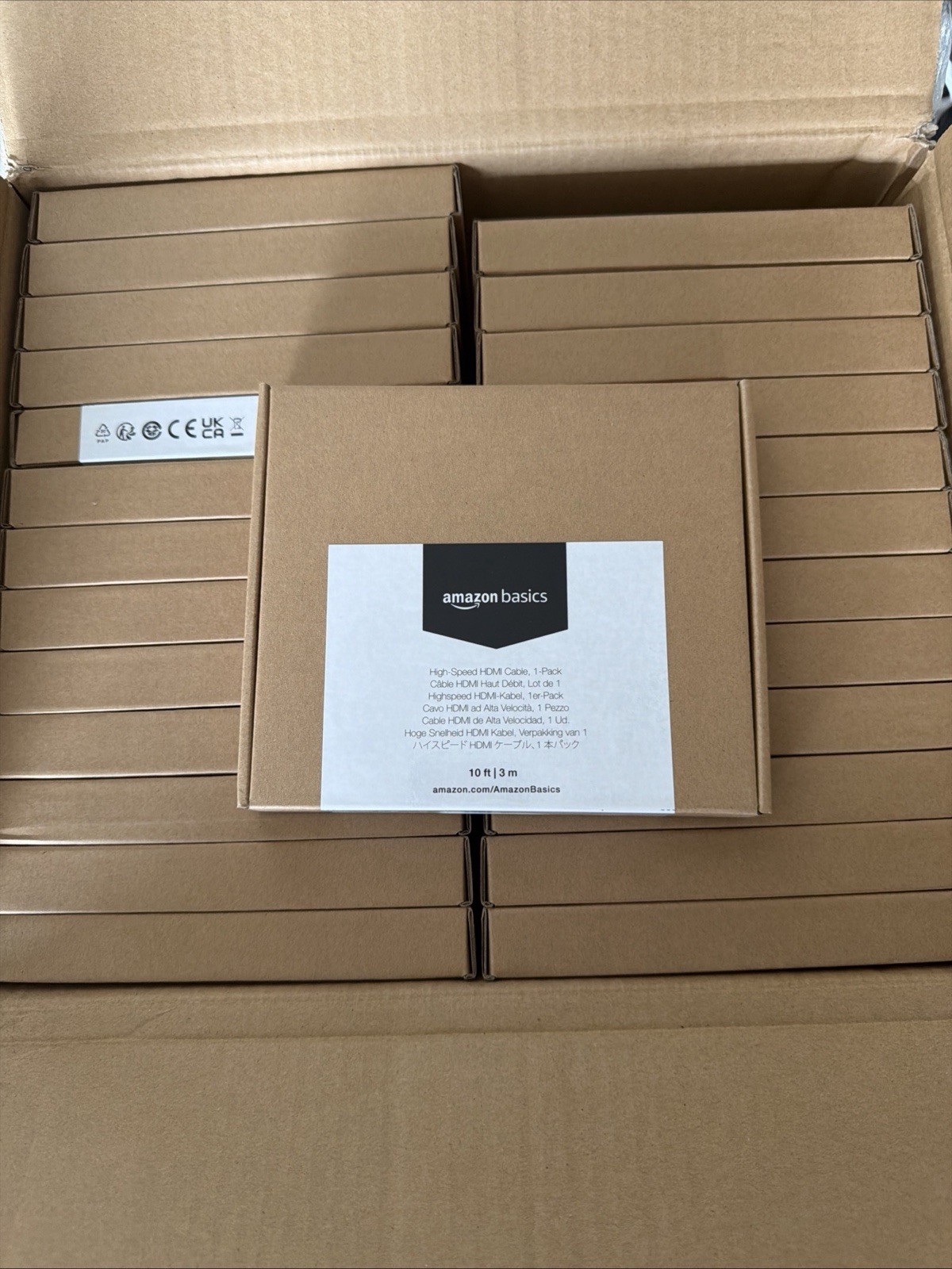 Amazon Basics DisplayPort to DisplayPort HD Display Cable, 10ft, 52 count