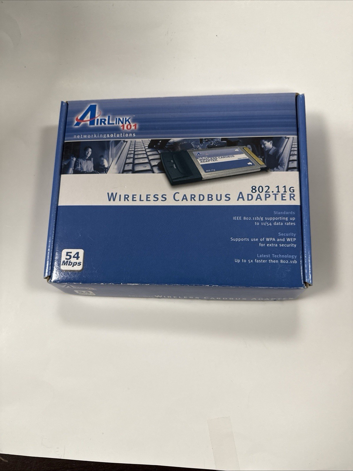 Airlink 101 AWLC3026 Wireless Cardbus Adapter 802.11G 54Mbps Open Box.