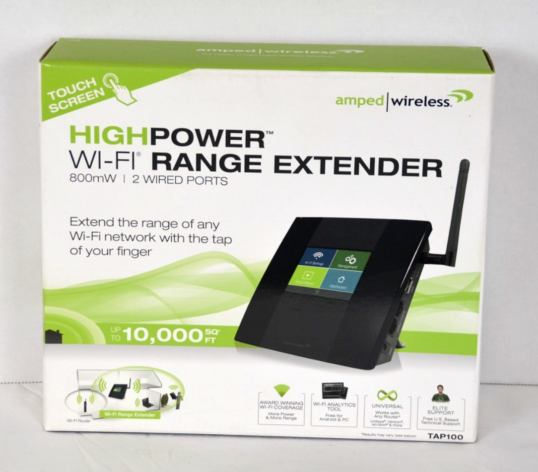 Amped Wireless HIGHPOWER TAP100 IEEE 802.11n 54 Mbit/s Wireless Range Extender -