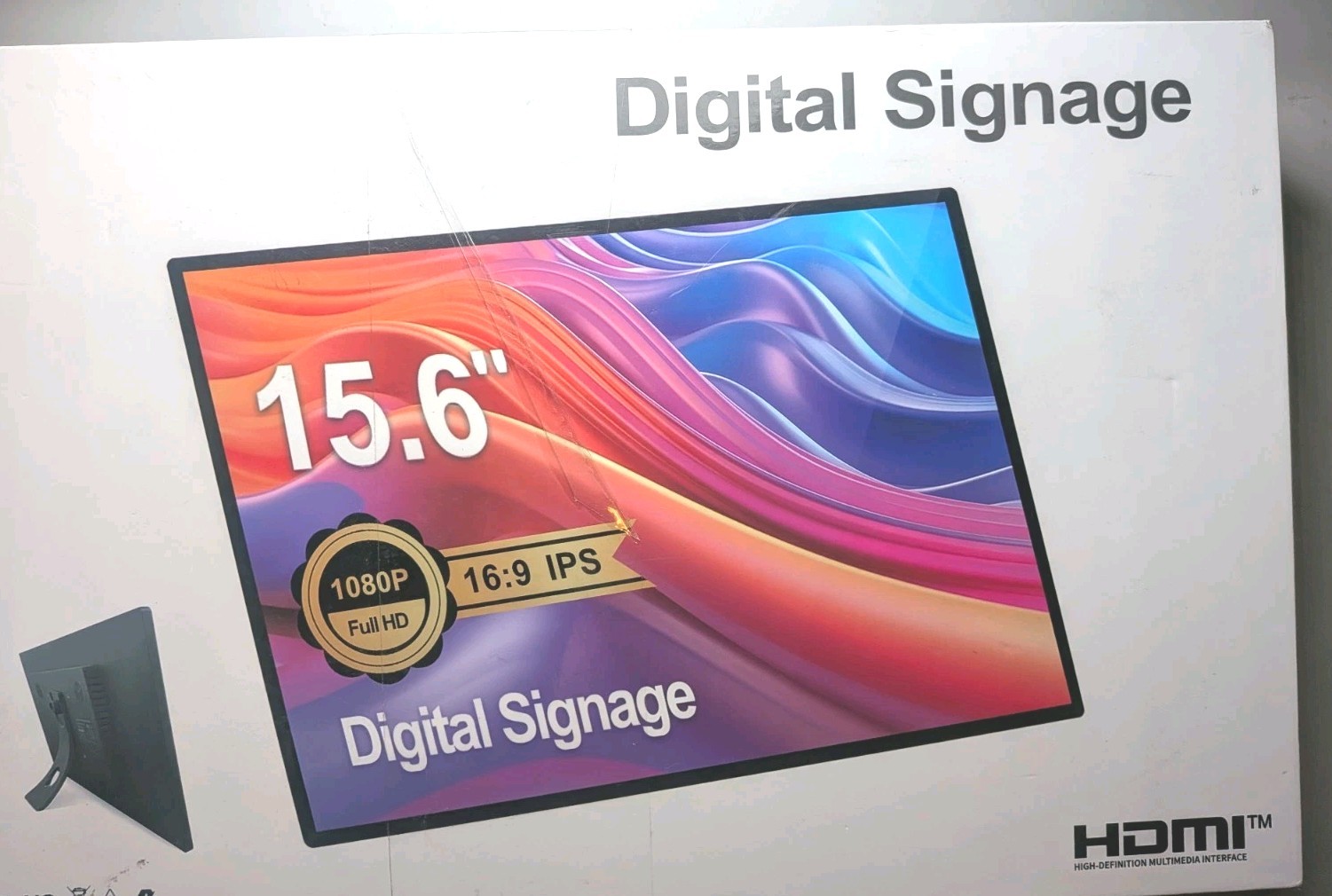15.6" Android Smart Digital Signage Touchscreen Display WiFi HDMI - Open Box