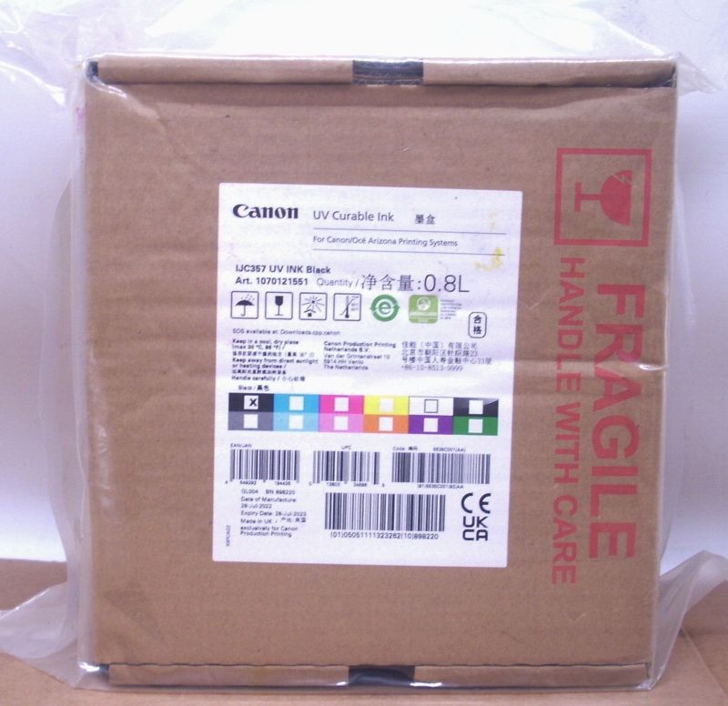 Canon OCE IJC357 UV Curable INK Black 1070121551 Arizona Printing 5535C001 2022