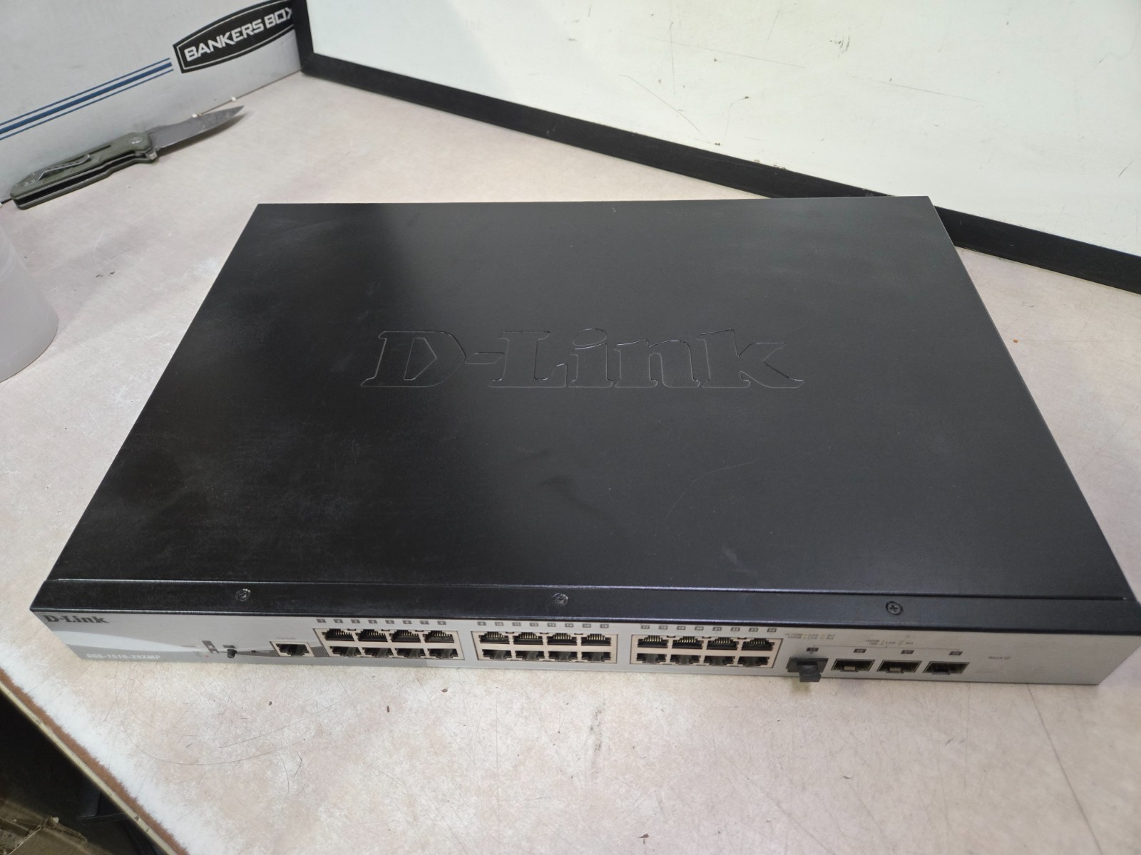 D-Link DGS-1510-28XMP 24‑Port PoE 4 x 10G SFP+ Managed Switch NO CORDS
