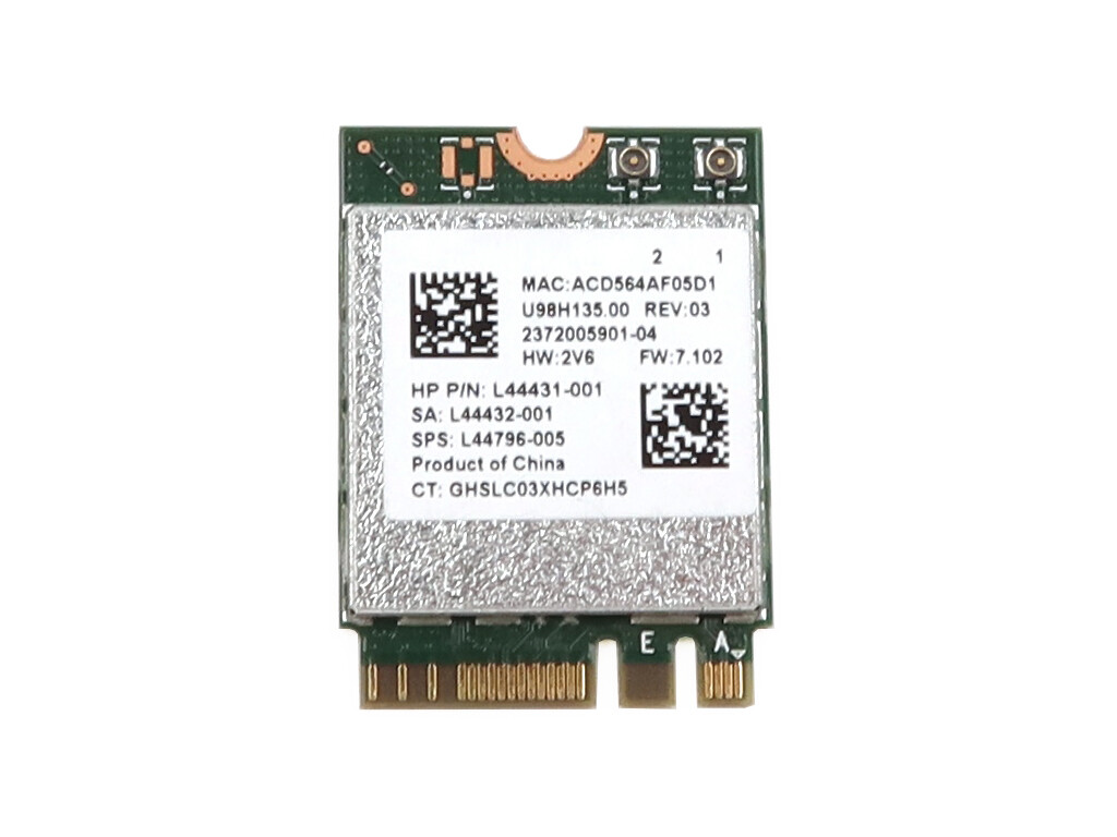 GENUINE REALTEK RTL8822CE NGFF M.2 2230 WLAN BLUETOOTH 4.2 WIFI CARD L44431-001