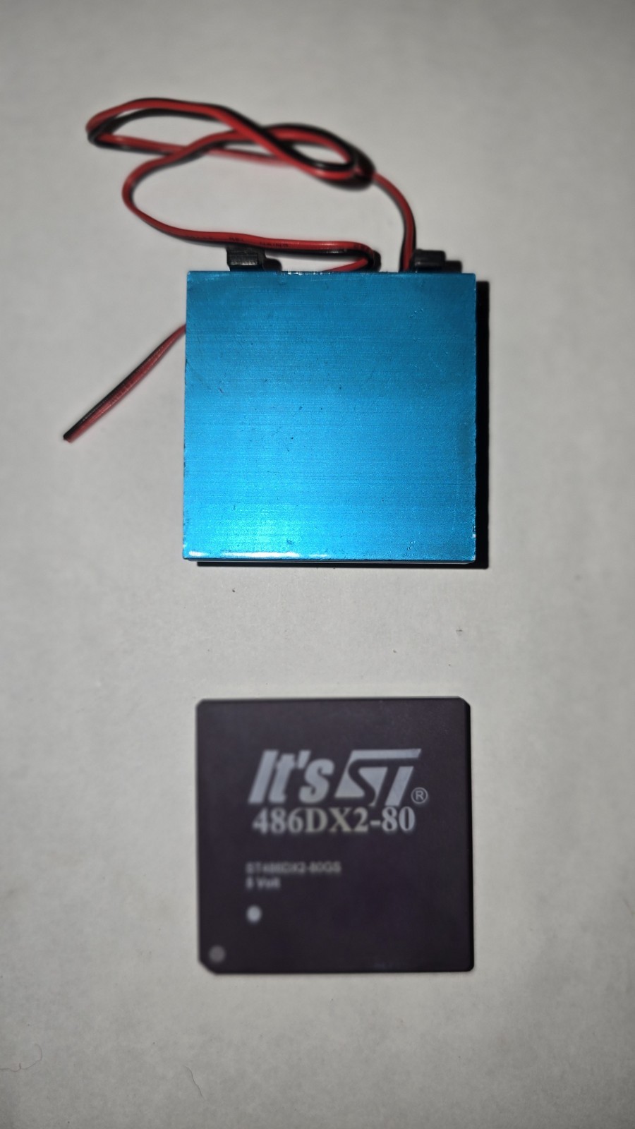 STMicro 486DX2‑80 CPU DX2 80MHz Gold Pin 5V Retro PC Processor with Fan 