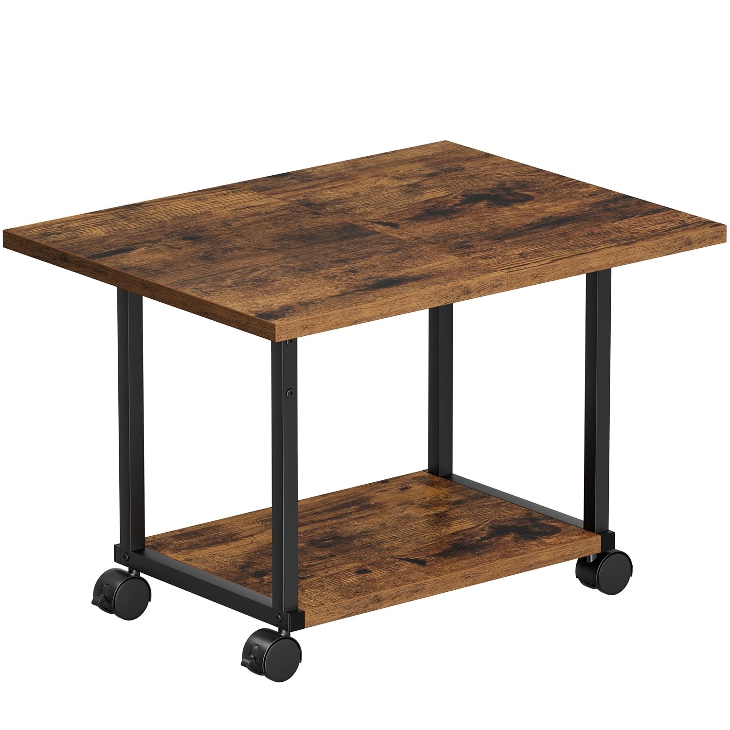 Printer Stand Multi-Purpose Printer Shelf for Desk,Wood Stand with Storage Home