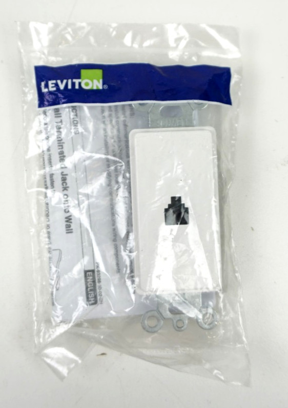 Leviton White Decora Phone Jack Insert R92-40649-W