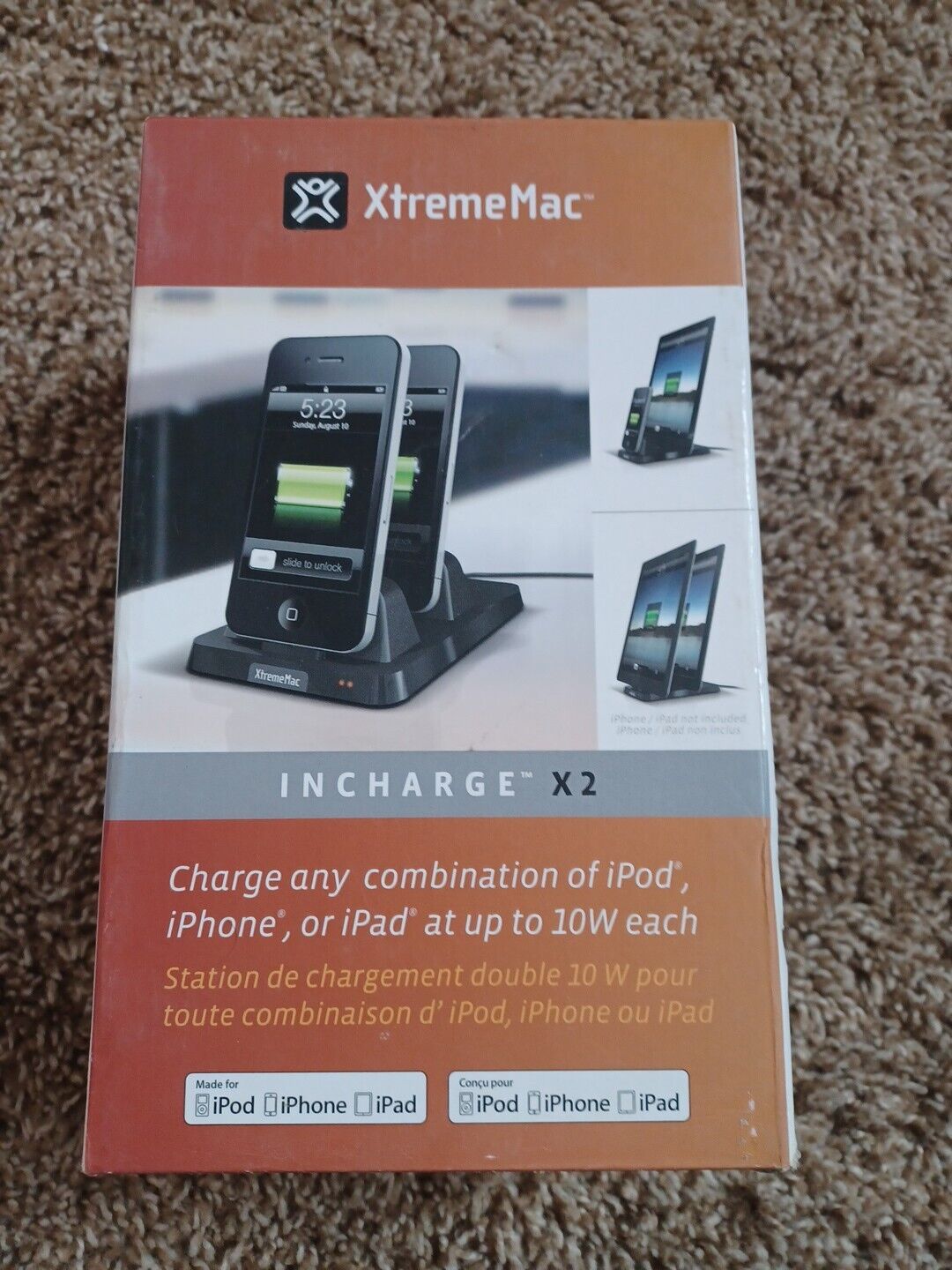 XtremeMac Incharge x2 Duo Charger for iPhone/iPod/iPad - 10w Dual Changing Dock
