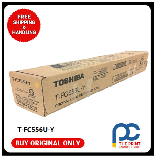 Genuine Toshiba TFC556UY T-FC556U-Y Toner Cartridge Yellow e-Studio 5506AC