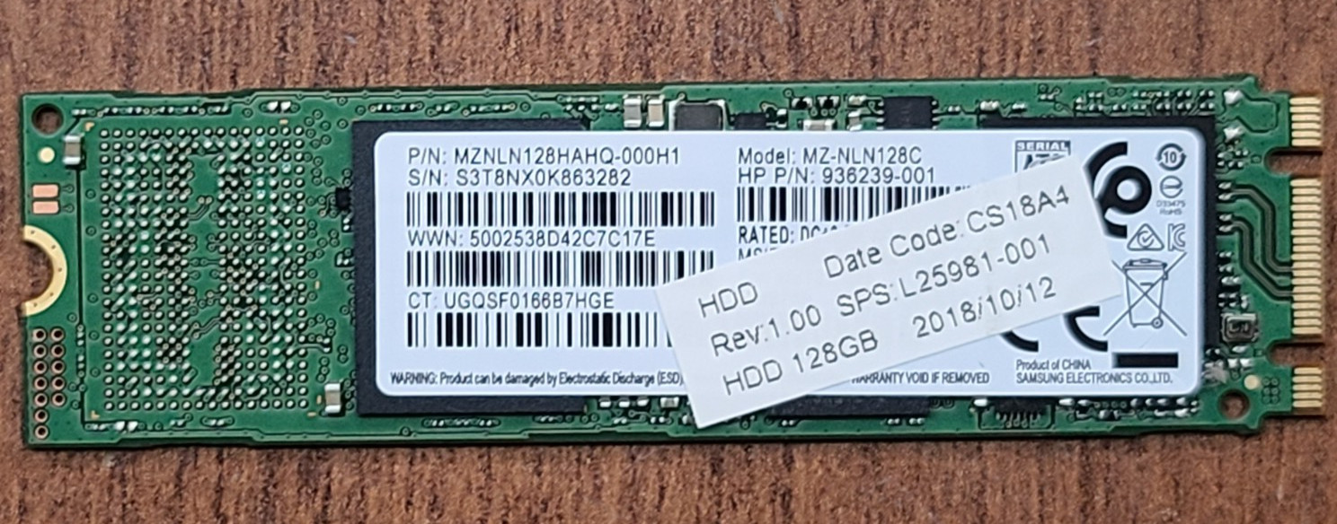 GENUINE HP 14-CF0014DX  14-CF0001DX 14-CF SSD 128GB WIN 11 L25981-001 MZ-NLN128C
