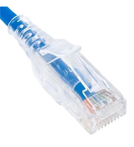 ICC ICCICPCSH01BL CAT6 Slim Ethernet Patch Cord - 1' - Blue