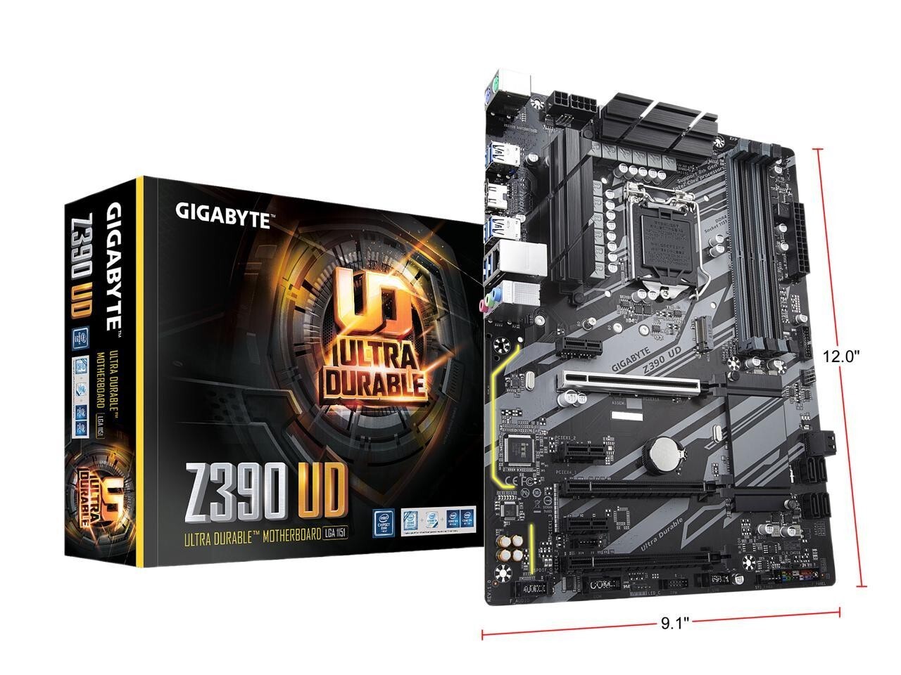 GIGABYTE Z390 UD LGA 1151 (300 Series) Intel Z390 ATX Motherboard-OEM Version