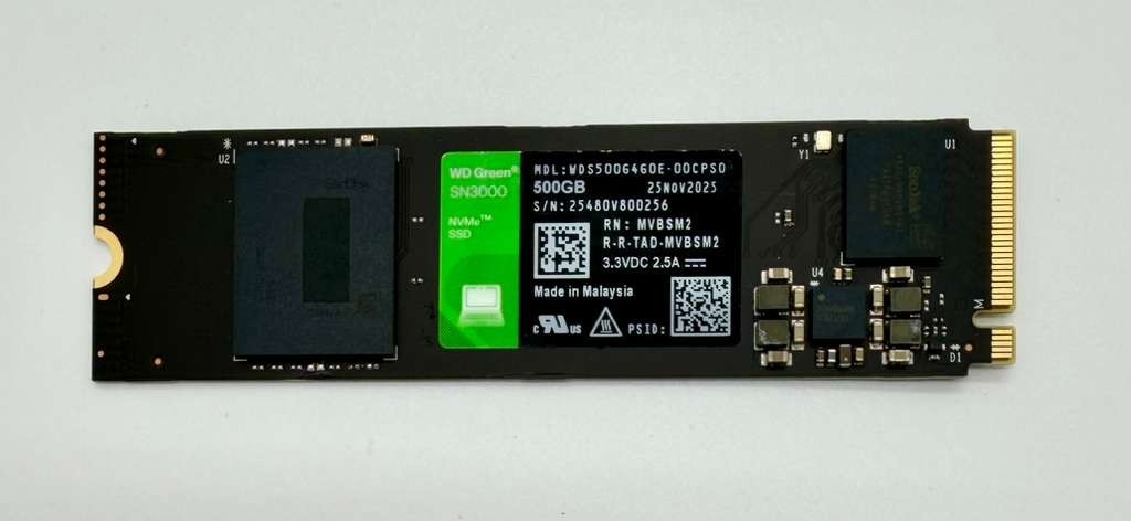 WD Green SN3000 500GB NVMe PCIe M.2 SSD WDS500G4G0E-00CPS0 - New Without Box