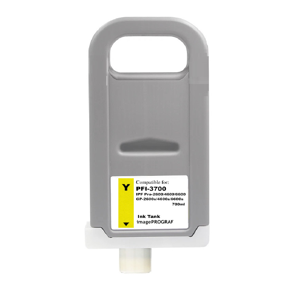 PFI-3700 Yellow Ink Cartridge for Canon IPF PRO-2600 PRO-4600 PFI3700Y