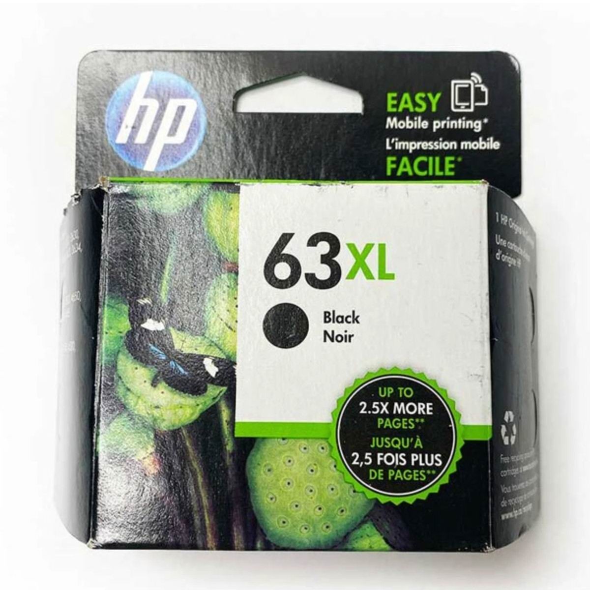 New HP 63 XL Black Ink Cartridge High Yield Genuine OEM Sealed