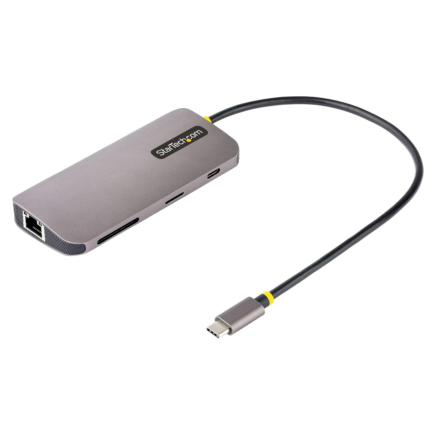 StarTech 8-in-1 USB-C Dock, 4K HDMI, USB 5Gbps, Gigabit Ethernet, SD, 100W