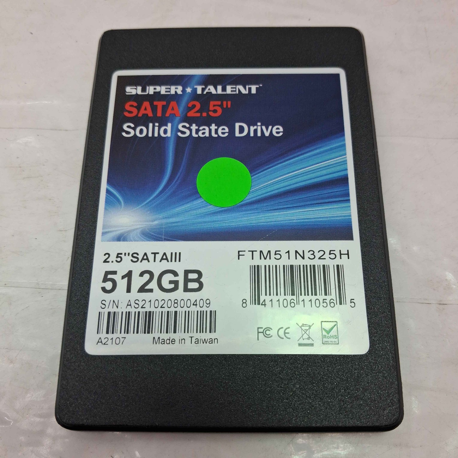 Super Talent 2.5" SATA III 512GB Internal SSD FTM51N325H - Good Health ^