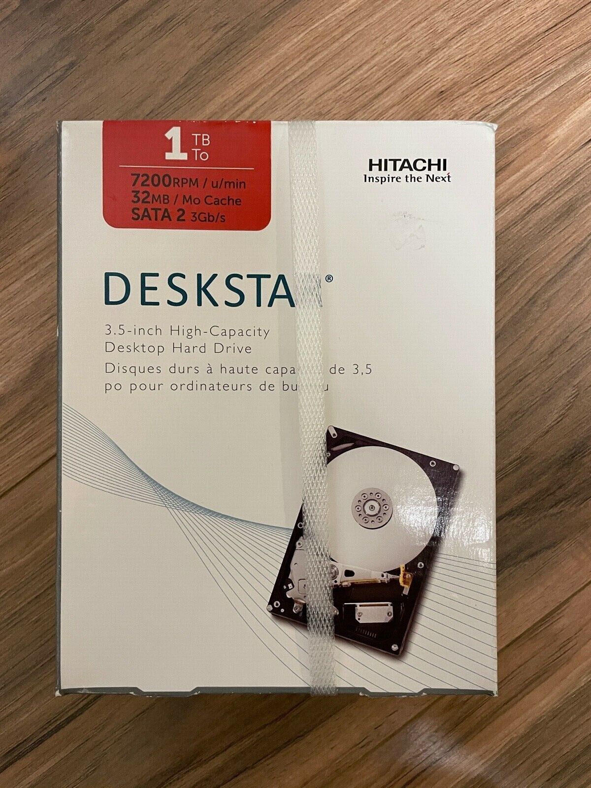HGST Deskstar 3.5-Inch 1TB 7200 RPM SATA II 32 MB Cache Hard Drive (0S02860)