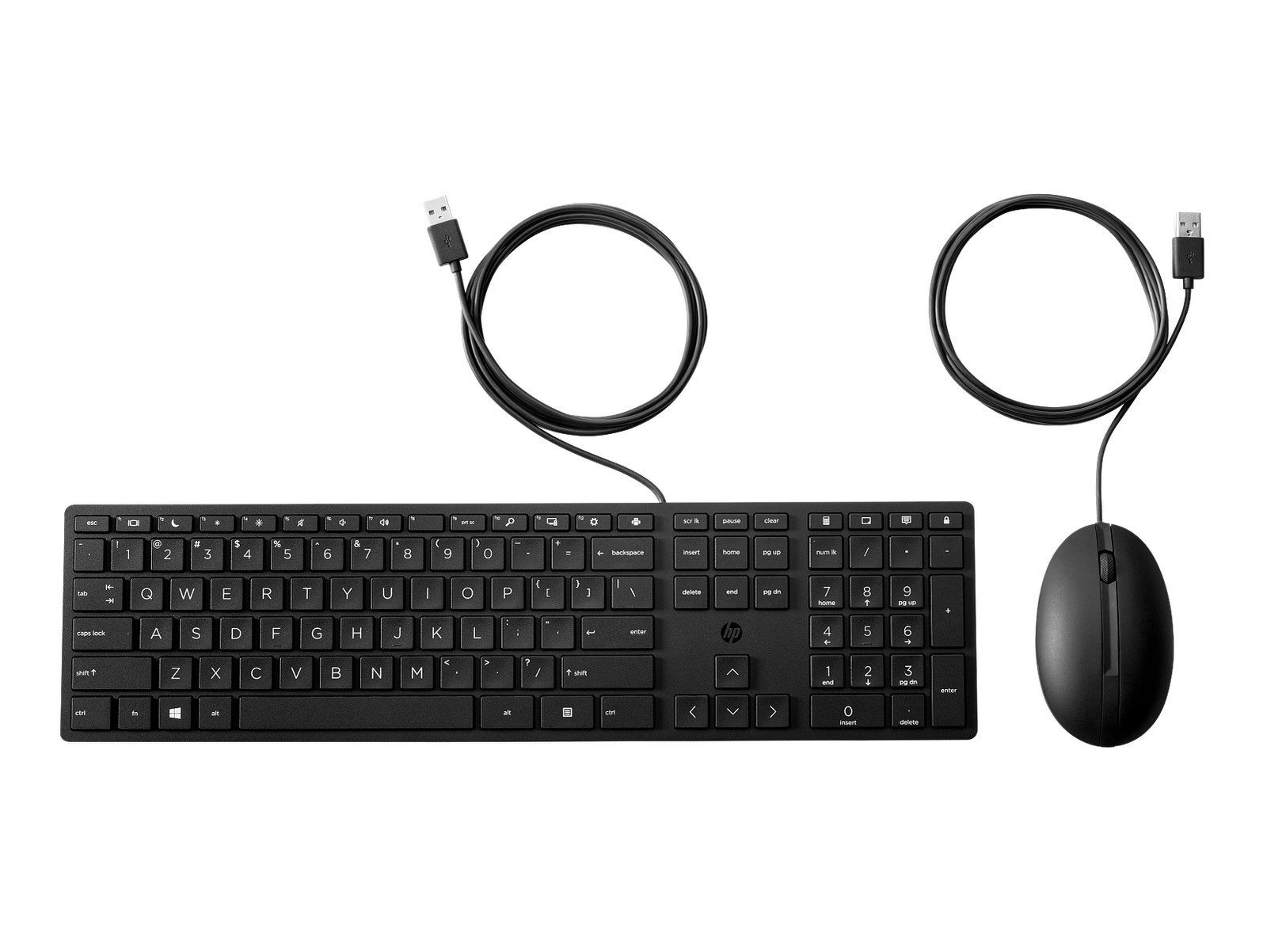 HP Wired Desktop 320MK Mouse and Keyboard,USB (9SR36UT#ABA)