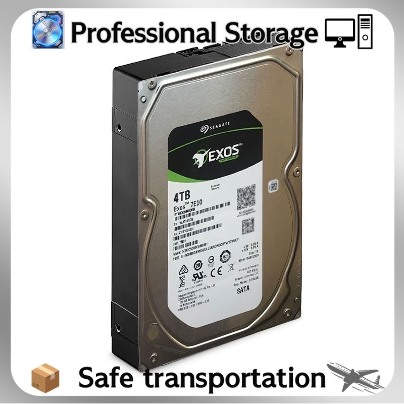 Seagate Exos 7E10 ST4000NM000B 4TB SATA 3.5" 7200RPM 256MB 6Gb Hard Drive HDD -
