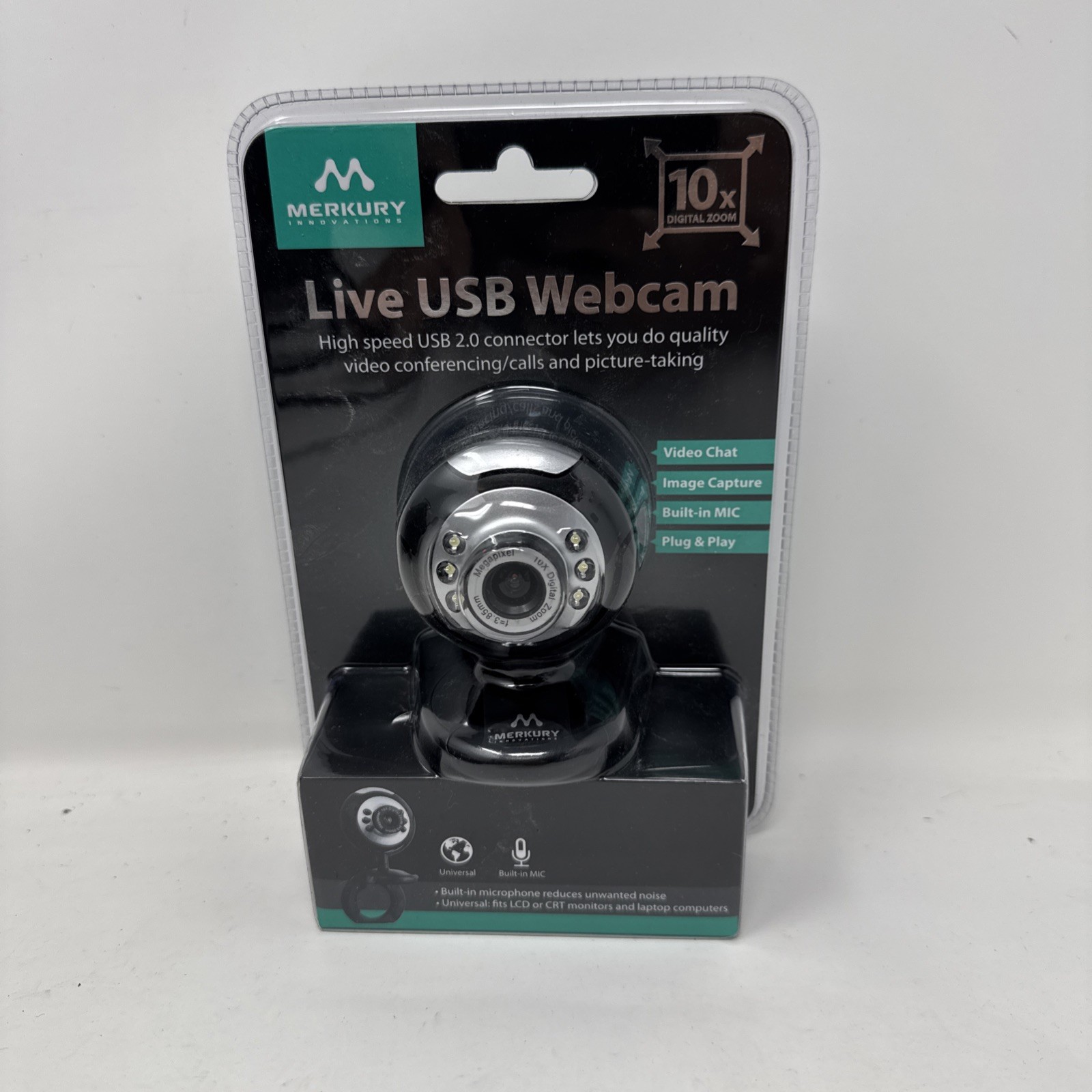 Merkury Innovations M-WC310 1.3MP USB 2.0 Webcam w/10x Digital Zoom BRAND NEW