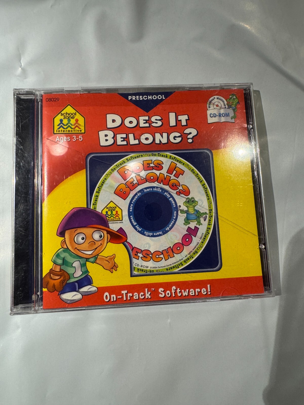 Does It Belong? Preschool Ages 3-5 School Zone Interactive CD-ROM (2004) C3