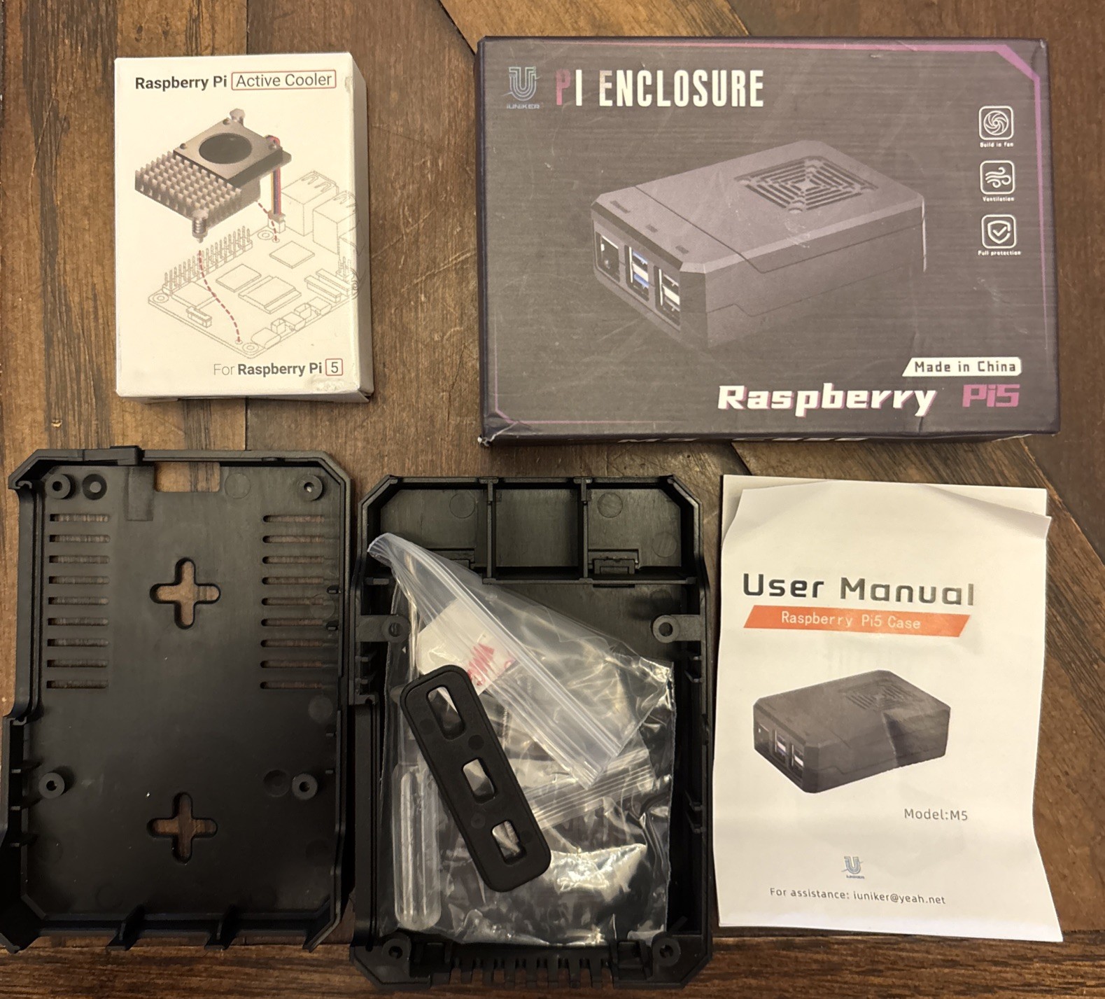 iUNiKER M5 Case for Raspberry Pi 5 Supports Pi 5 Active Cooler (New)