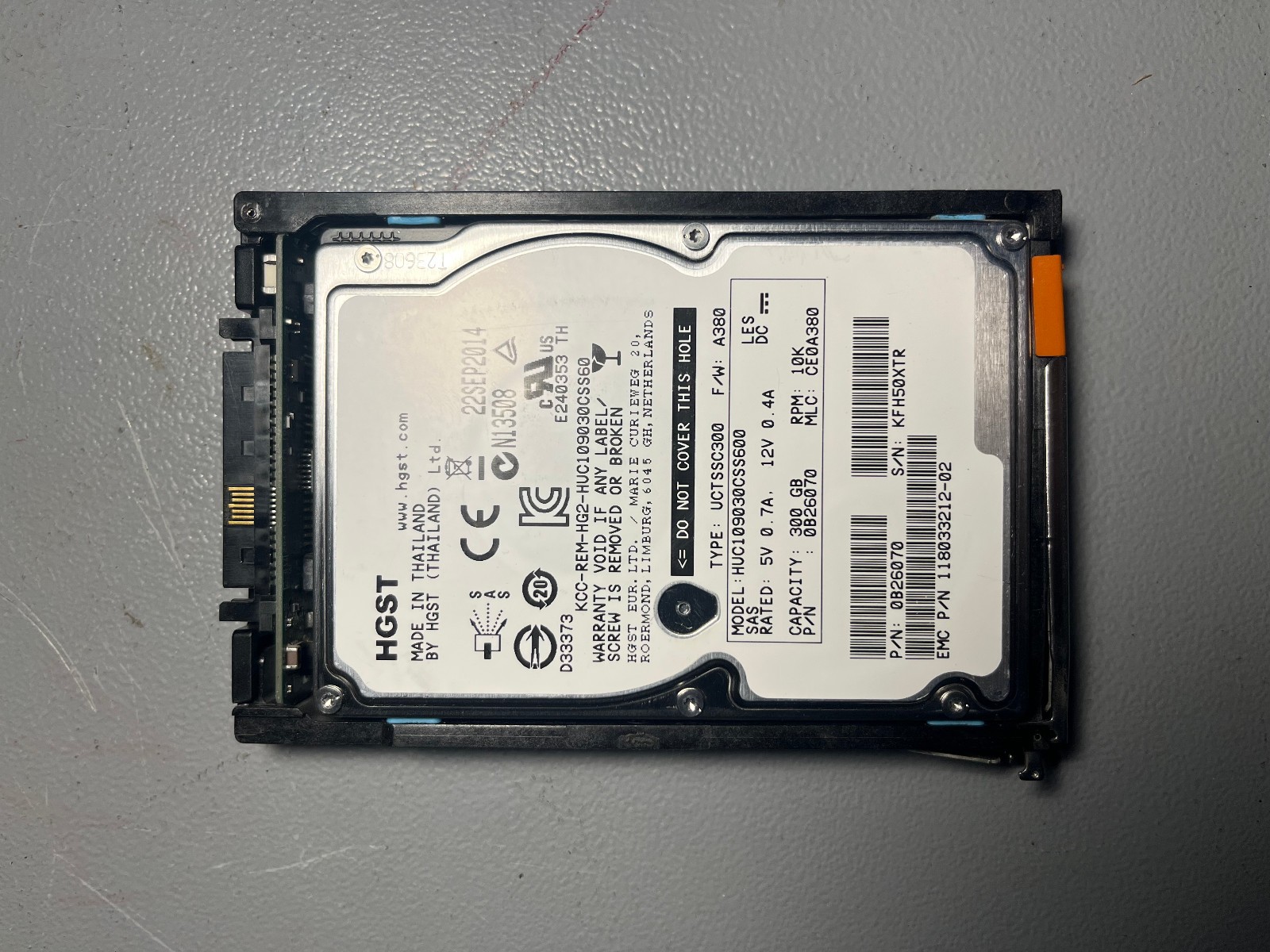 HGST Ultrastar HUC109030CSS600 300GB 10K SAS 2.5″ HDD Enterprise Drives Lot of 6
