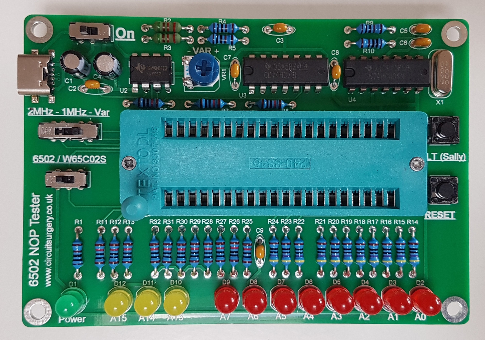 6502 W65C02 NOP Tester: Test the CPU in Acorn BBC Micro & other vintage computer