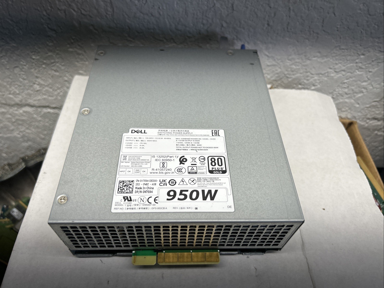 Dell Precision T5820 Genuine Desktop 950W Power Supply D950EF-00 /0V7594. #3
