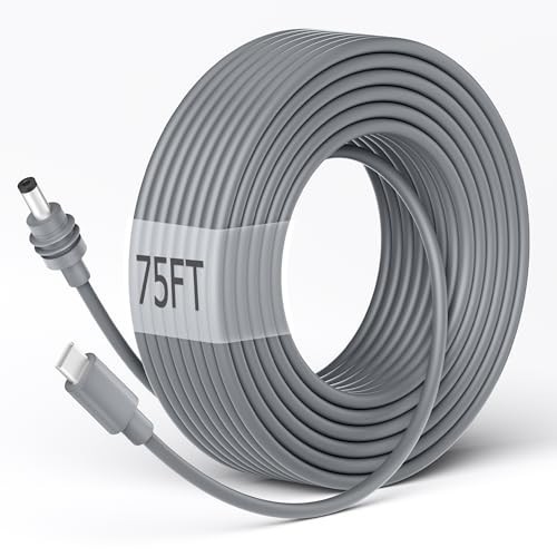 USB C to DC Power Cable for Starlink Mini, 75FT, Waterproof, 20V Output