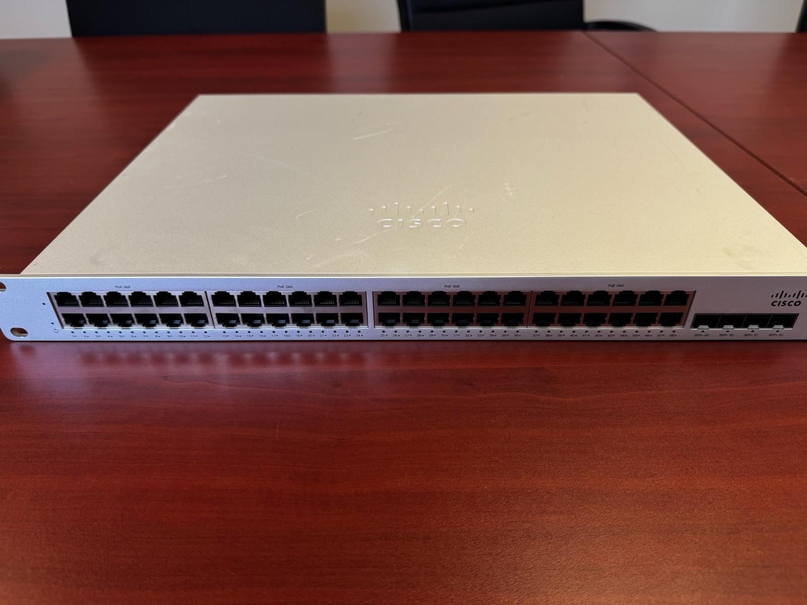 Cisco Meraki MS225-48LP-HW 48-Port PoE+ Switch UNCLAIMED Tested w/ Cord