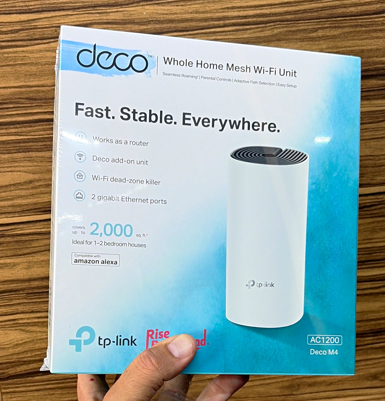 TP-LINK Deco M4 AC1200 Dual-Band Whole Home Mesh Wi-Fi Router 1-Pack White