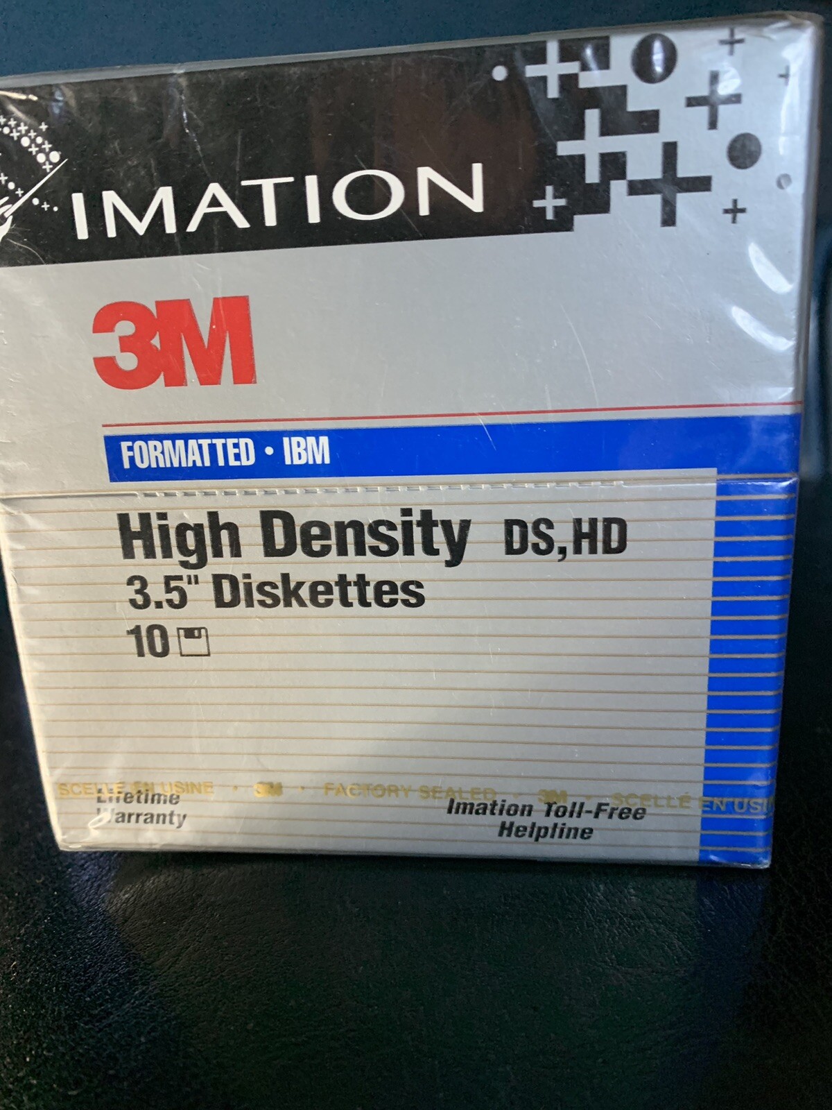 Imation 12881 3.5in. Floppy Disk DS,HD 10 Count New Sealed