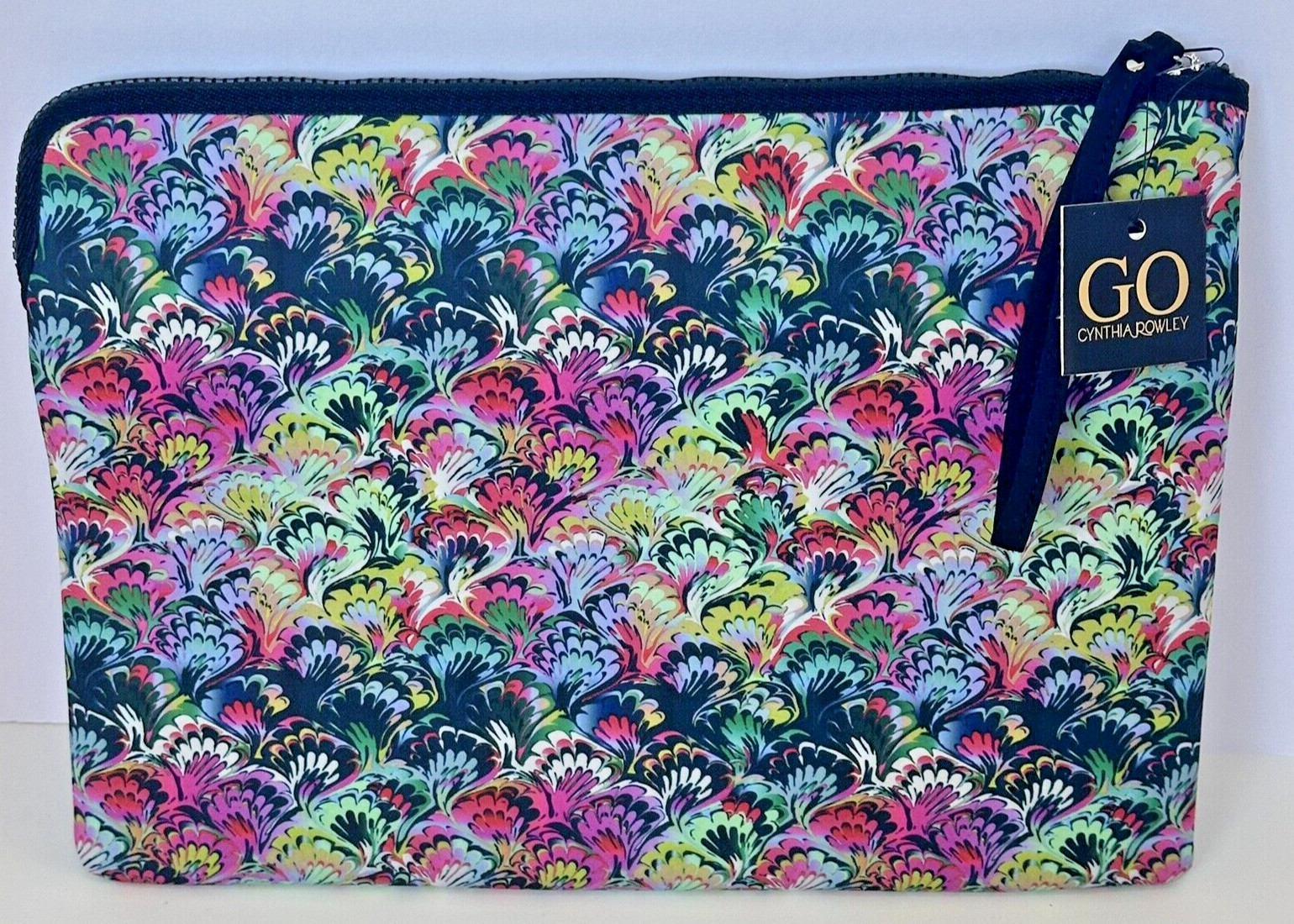 GO by Cynthia Rowley Laptop Case,  Multicolor, Neoprene -New