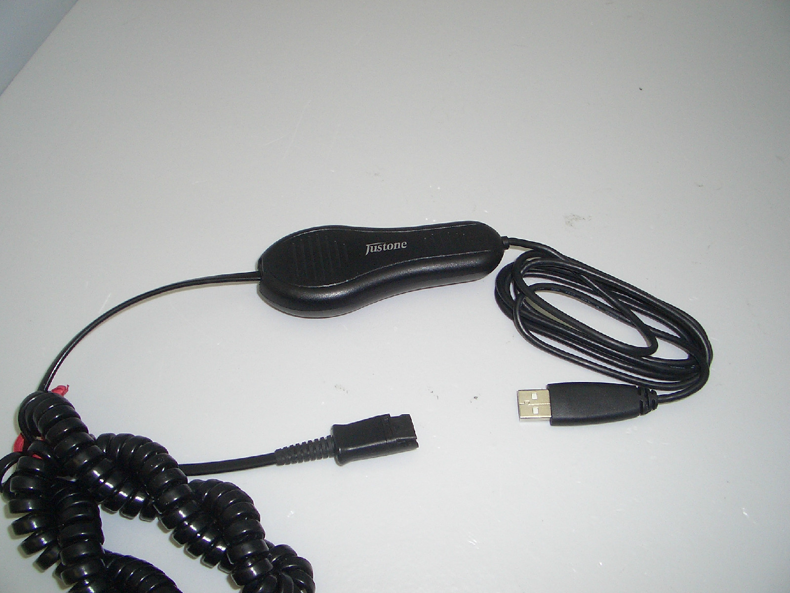 Justone DA80 USB plug adapter cable compatible with Plantronics H-series headset