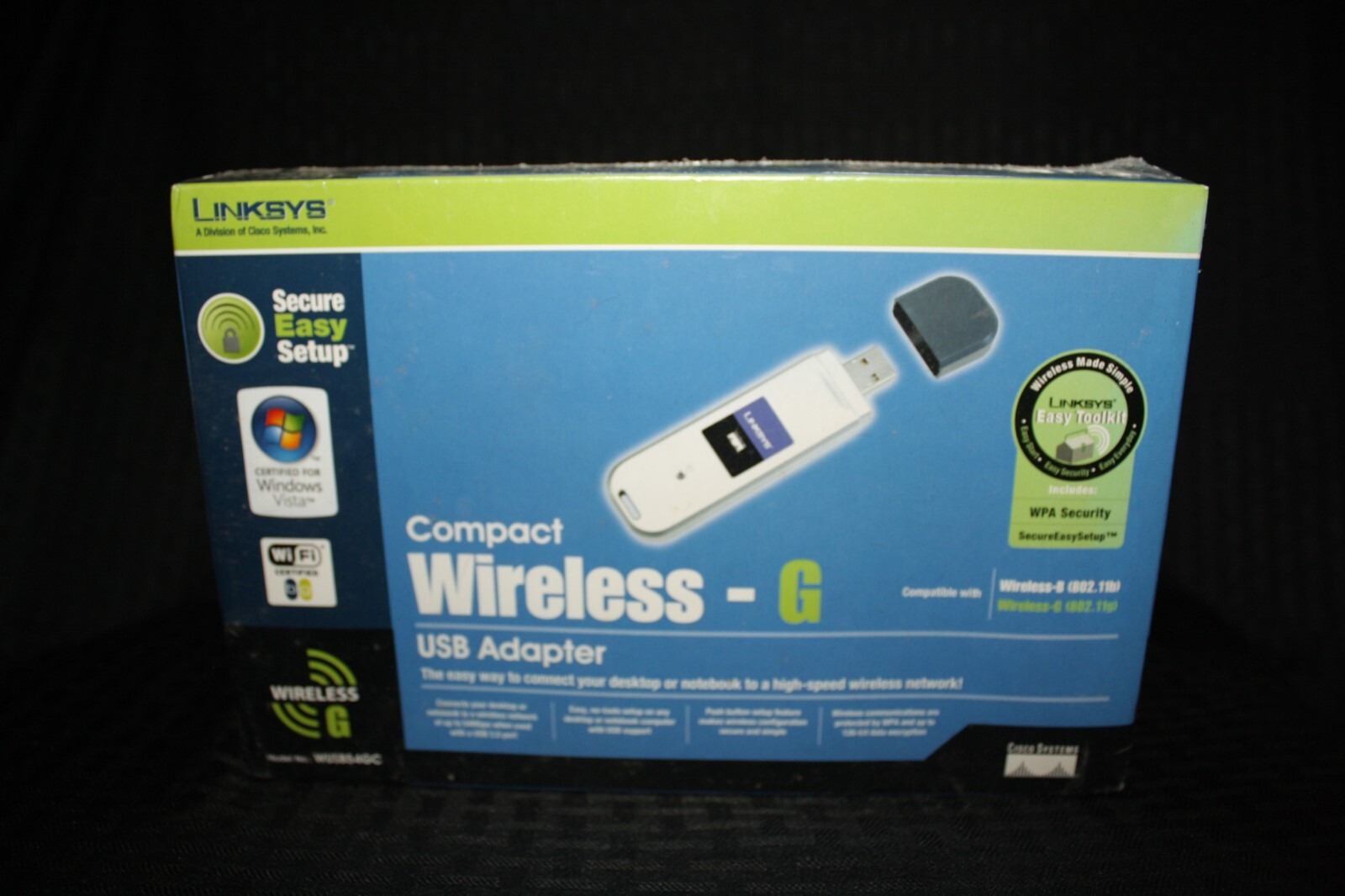 Linksys Compact Wireless-G USB Network Adapter-Model #WUSB54GC-GC 