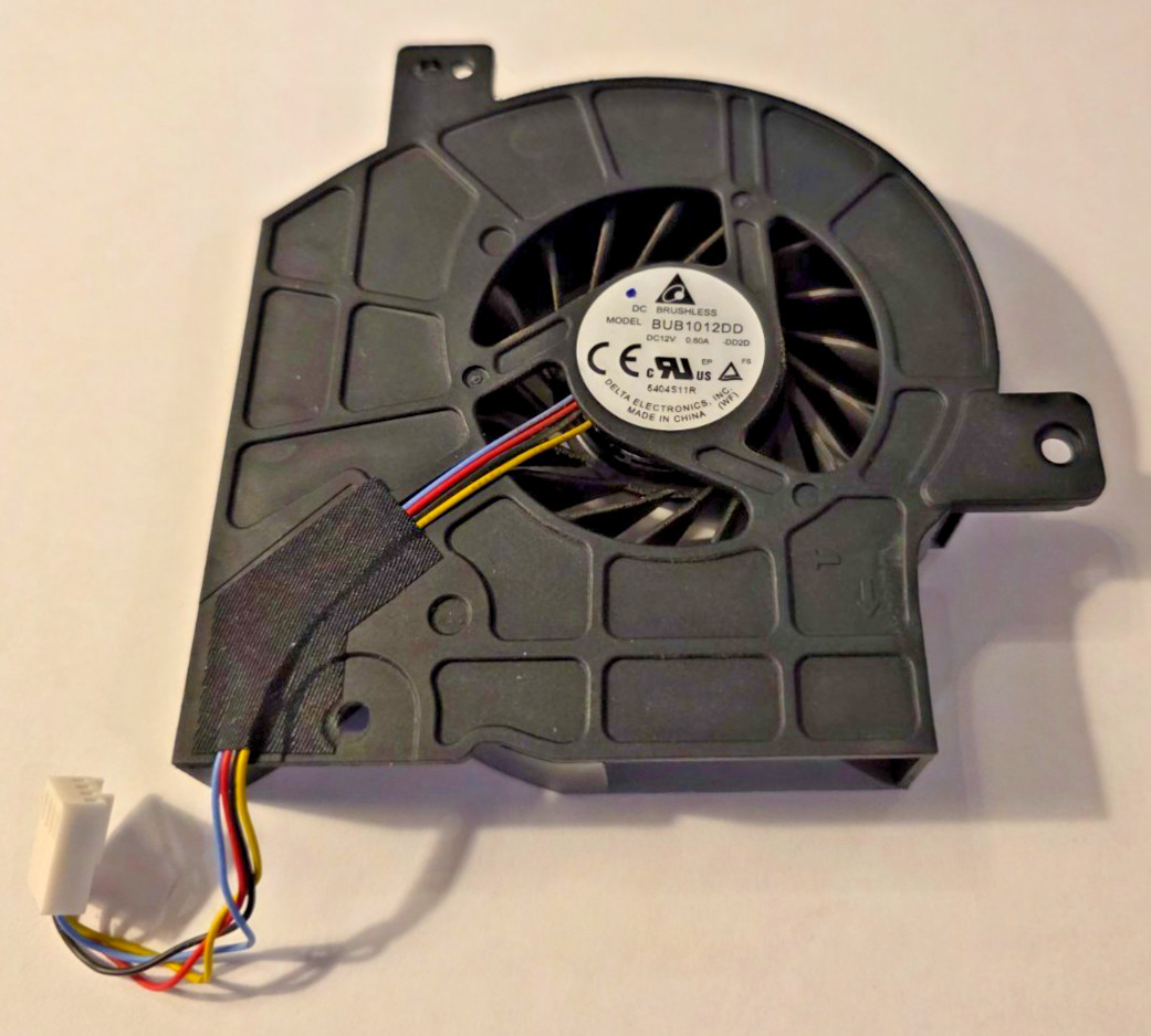 Delta Electronics  Cooling Fan BUB1012DD-DD2D, 12V 0.60A Bare, W50x4x4xP HP AIO
