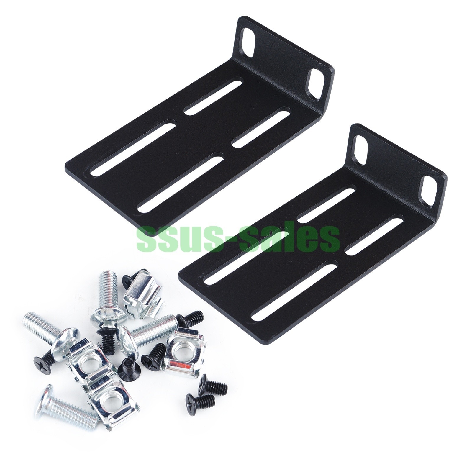 Adjustable 19" Rack Mount Ears Bracket Kit With Screws For HP Aruba HPE Switch