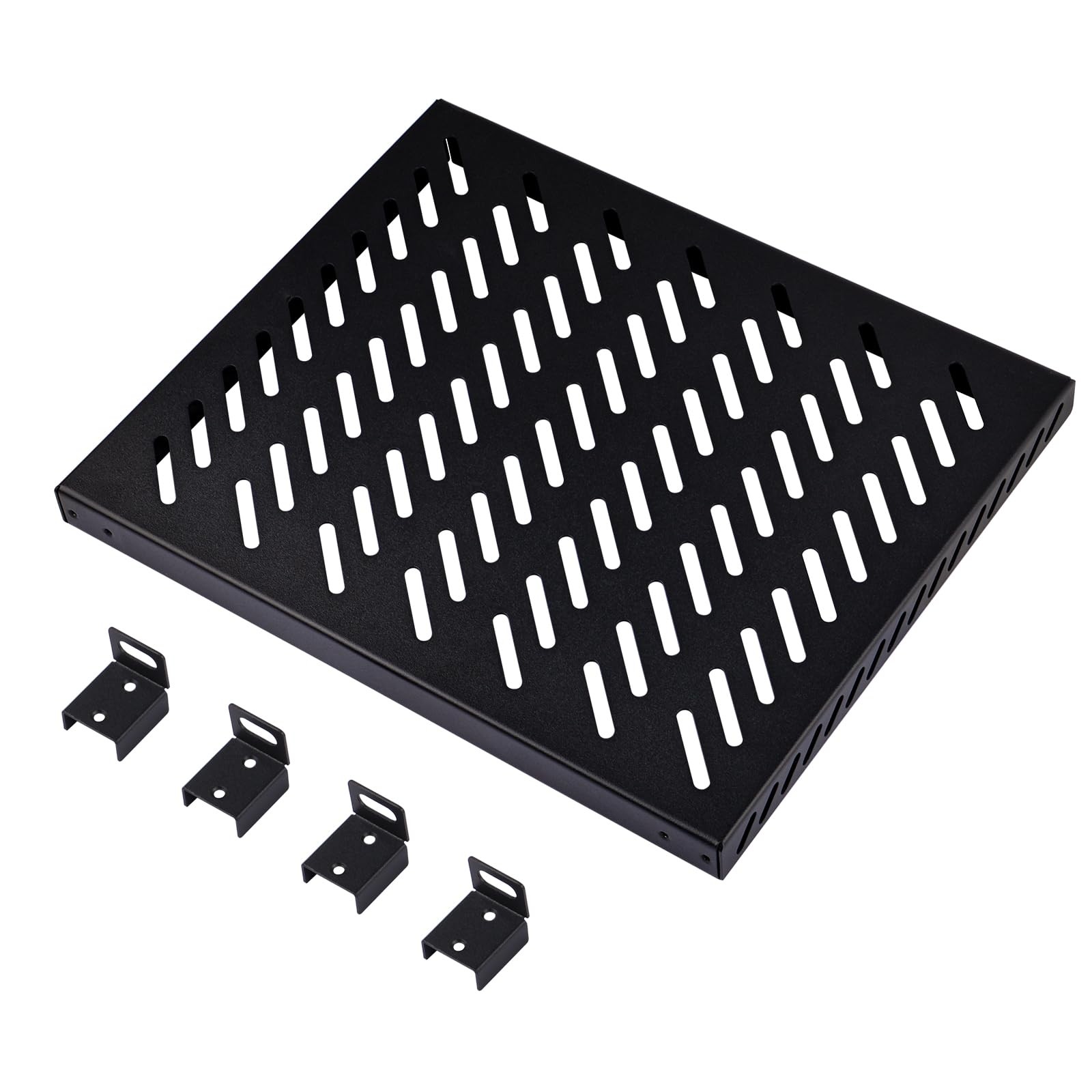 10 Inch 0.5U Vented Rack Shelf Fits DeskPi RackMate T2/T0/T1/TL1 55LBS 1 PCS